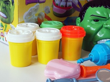 Ciastolina Dentysta HULK , 5 tub