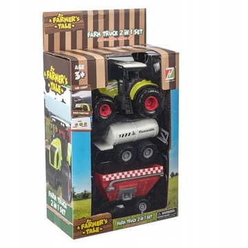 Zestaw TRAKTOR Ciągnik maszyny rolnicze Farma 12 szt