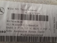 фото thumb №16, Mercedes e-klasa w214 23- оббивка стеля 0009472667