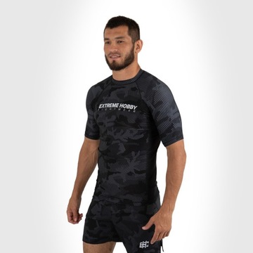 Мужской рашгард для ММА BJJ черный HAVOC M