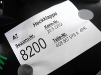 фото thumb №9, Audi rs7 s7 a7 4g8 c7 lift 10-18 оббивка захист кришки задня + кнопка 4pk