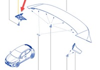 фото thumb №9, Молдинг крышки спойлер renault clio v 960320029r