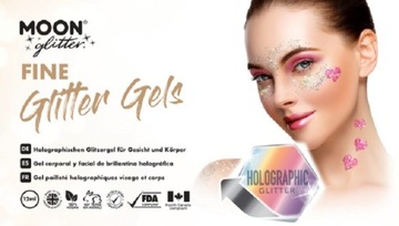 Голографический гель-блеск MOONGLOW Rose Gold