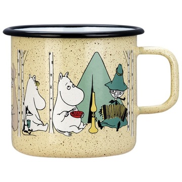 Кружка Муми-тролль эмалированная металлическая MOOMINS OUTDOORS Muurla 800 мл БОЛЬШАЯ