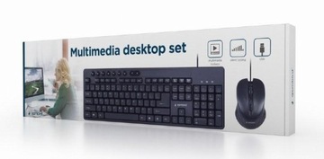 GEMBIRD МУЛЬТИМЕДИЙНАЯ КЛАВИАТУРА + МЫШЬ KBS-UM-04 НАБОР ЧЕРНЫЙ