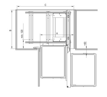 REJS Kosz Magic Corner Maxima Classic 100 Lewy GR