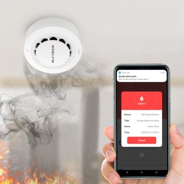 Умный Wi-Fi детектор дыма Tuya