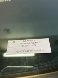 фото thumb №6, Оригінальна скло передня vw golf plus 5m0845011g