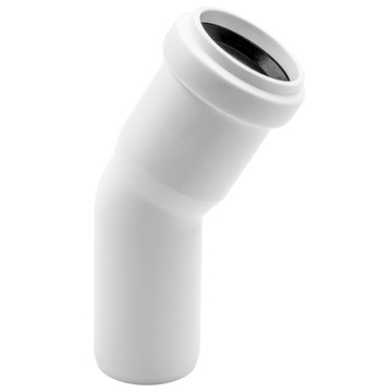 KOLANO KOLANKO KANALIZACYJNE 40 MM 30° STOPNI PP PCV BIAŁE KANALIZACJA