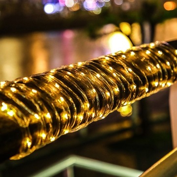 СОЛНЕЧНАЯ САДОВАЯ ГИРЛАНДНАЯ ЦЕПЬ 100 LED 12м