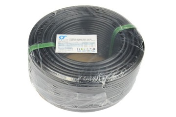 Гибкий гелеобразный кабель RG6 CU GEL TDC105 в оплетке х128 100м с фидером