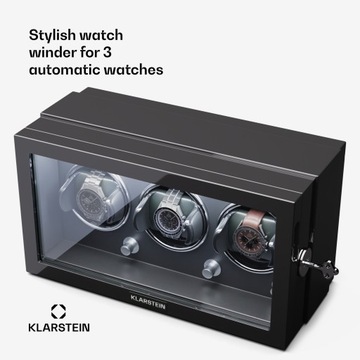 Часы Rotomat 3 Klarstein, коробка, витрина, 4-х скоростной светодиодный замок