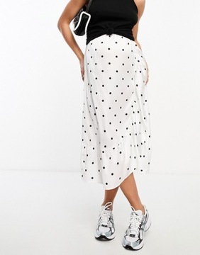 Юбка миди в горошек Mamalicious Maternity XL с запахом