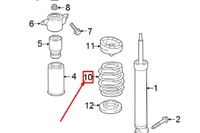 фото thumb №8, Пружина zaw. audi t. q7 16- vag 4m0511115ef