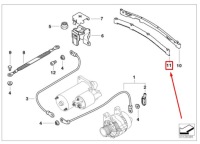 Bmw 3 e46 верхний шланг аккумулятор двигателя 12521436340 1436340 оригинальный Киев, фото thumb