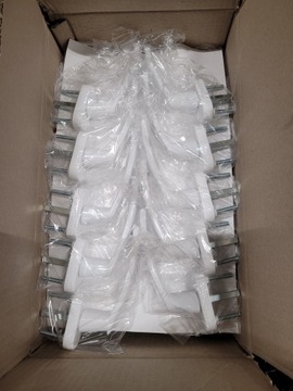 Karton ALUMINIOWYCH klamek do okien okna drzwi balkonu balkonowa x 100 szt.