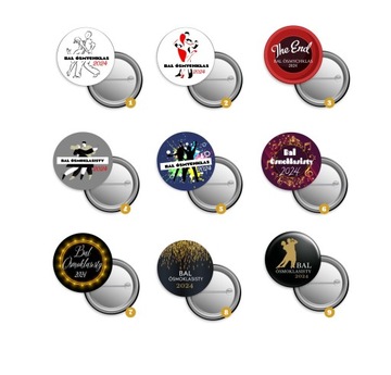 BUTTON personalizowany BAL ÓSMOKLASISTY PRZYPINKA 2024