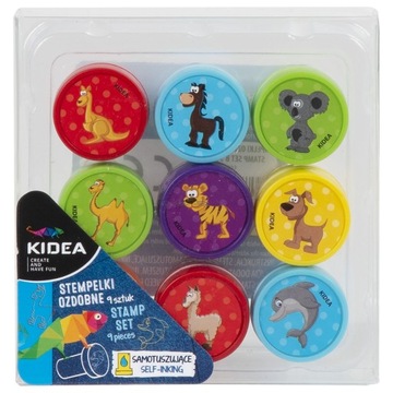 ДЕКОРАТИВНЫЕ ШТАМПЫ ЖИВОТНЫЕ 9 штук - KIDEA