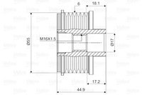 фото thumb №2, Колесо ременное 588061 valeo сцепление jednokierunkowe