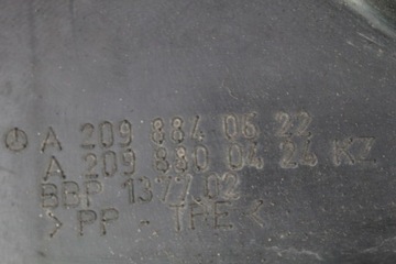 фото thumb №5, Подкрылок правые перед передние 2098840622 mercedes clk w209 02-05