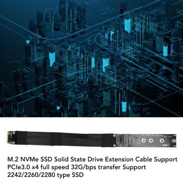 Плата твердотельного накопителя M.2 NVMe R44SF Удлинительный кабель M.2 — PCI E
