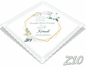 ЭКО халат для крещения с именем и датой BOHO Z