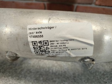 фото thumb №5, Bmw g31 g32 gt балка подрамник тележка зад задний задние 6866423