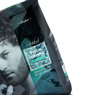 ItalWax мужская эпиляция твердый воск BARBER 500г