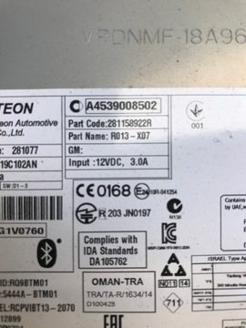 фото thumb №4, Радио cd smart forfour 453 ii a4539008502