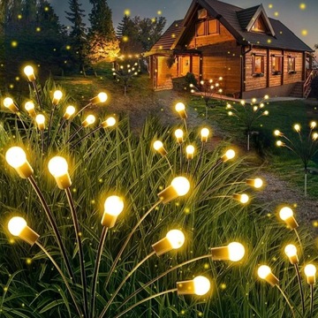 Lampa kuleczki solarne ogrodowe LED FLORINI 6 BIAŁE 3000k 73cm