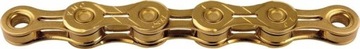 Цепь KMC X-11-EL Ti-N Gold 11 скоростей 118 звеньев X11EL золото золото с зажимом