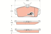 фото thumb №8, Trw gdb3168 набір гальмівних колодок гальмівних, гальма дискові