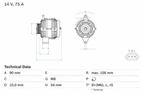 фото thumb №2, Генератор suzuki swift 1.3 06- bosch