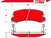 фото thumb №2, Гальмівні колодки гальмівні lexus rx 300 awd mcu15
