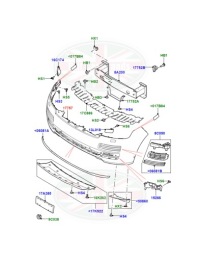 Бампер передний land rover range rover l405 lr071951 gk5217b971fa8lml Цена, фото thumb