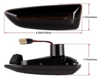 фото thumb №15, Led поворотники opel astra j iv astra k v insignia b ii grandland чёрные