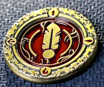 ŻYWIOŁY ZESTAW 4 METALOWYCH MONET LARP RPG