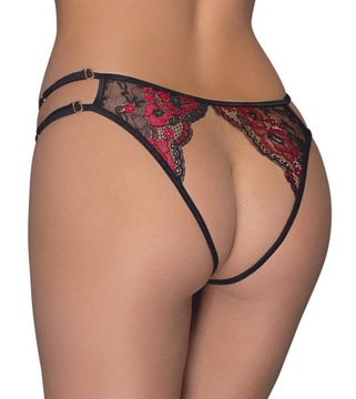 Чувственные кружевные трусики с открытой промежностью S/M/L Cotte