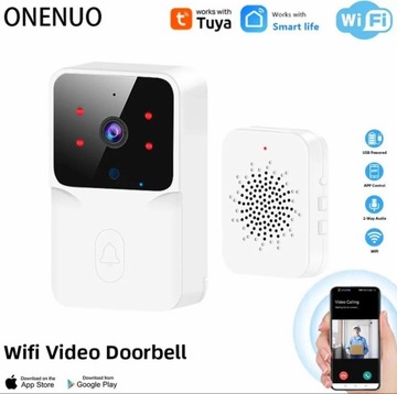 Беспроводной Wi-Fi дверной звонок и камера Умная уличная камера Tuya