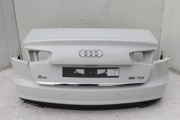 фото thumb №7, Audi a6 sedan зад бампер задний крышка багажника 4g 4g5 лампы 2y2y ls9r белый