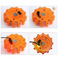 6xlampa предупредительная flara kogut stroboskop led магнит с hak na аккумулятор usb Недорого, фото thumb