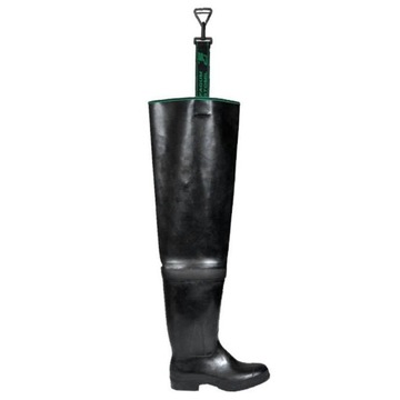 WODERY BUTY RYBACKIE DO PACHWIN CZARNE WYTRZYMAŁE POLSKIE FAGUM 819 45