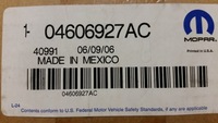 фото thumb №3, Модуль подушка безпеки chrysler t&c, caravan 04606927ac