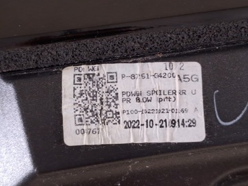фото thumb №10, Hyundai i30 iii 3 рестайлинг 22r 1.0 t-gdi wagon спойлер крышки багажника a5g