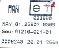 фото thumb №3, Перетворювач напруги струму man 81259070309