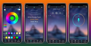 СВЕТОДИОДНАЯ ЛЕНТА RGB USB BLUETOOTH 5M ПОДСВЕТКА ТВ 5В