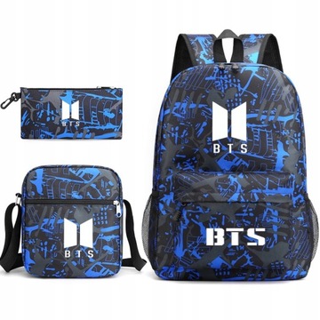 НАБОР РЮКЗАК ДЛЯ МАЛЬЧИКОВ BTS BANGTAN СУМКА А4 ЧЕХОЛ-ПЕНАЛ