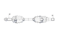 фото thumb №11, Привідний вал привідна toyota aygo 1.0 05- peugeot 1.0 107 05- 108 1.0 14-