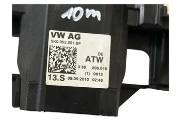 фото thumb №7, Подрулевые рычаги vw touran 1t3 5k0953501bf 1.6l дизель 77kw 2010