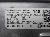 фото thumb №11, Консоль подушки безпеки ремені безпеки колінна vw golf vi 5k оригінал europa